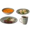 Quickway Imports 16 PC Spin Wash Dinnerware Dish Set for 4 - Mugs, Salad and Dinner Plates and Bowls Sets, Green QI004502.GN - alternate 6